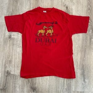 Dubai U.A.E. T-Shirt Party Camels Nike Shoes - Red - Torg Collection Kids XXL
